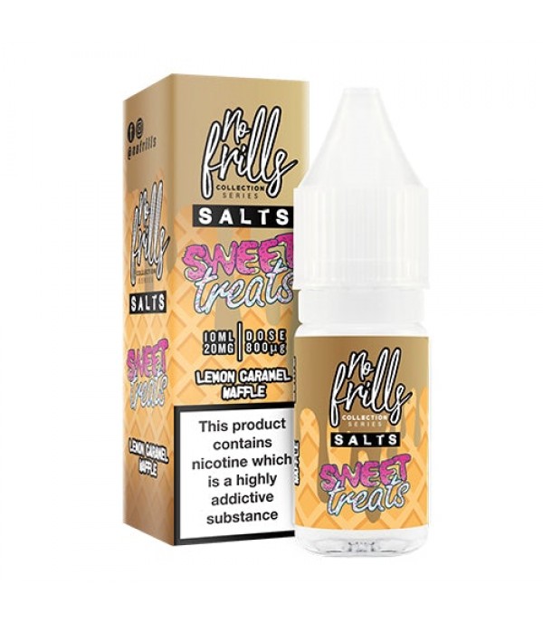 Lemon Caramel Waffle 10ml Nic Salt By No Frills Sweet Treats